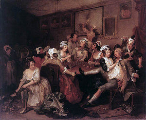  William Hogarth The Orgy - Canvas Art Print