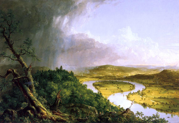  Thomas Cole The Oxbow (also known as The Connecticut River near Northampton) - Canvas Art Print