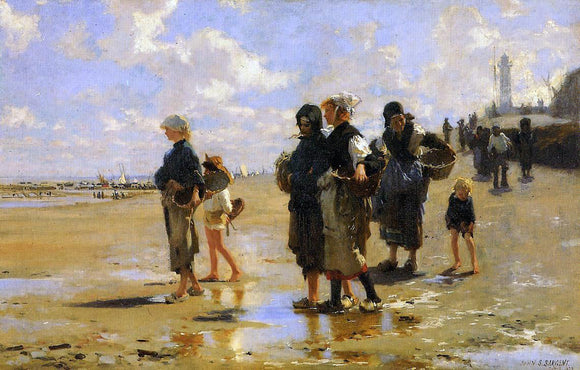  John Singer Sargent The Oyster Gatherers of Cancale - Canvas Art Print