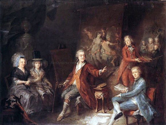  Martin Johann Schmidt The Painter and His Family - Canvas Art Print