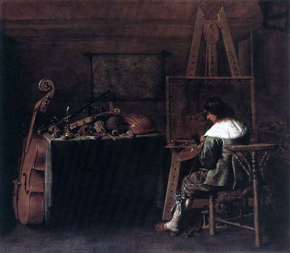  Hendrick Gerritsz Pot The Painter in his Studio - Canvas Art Print
