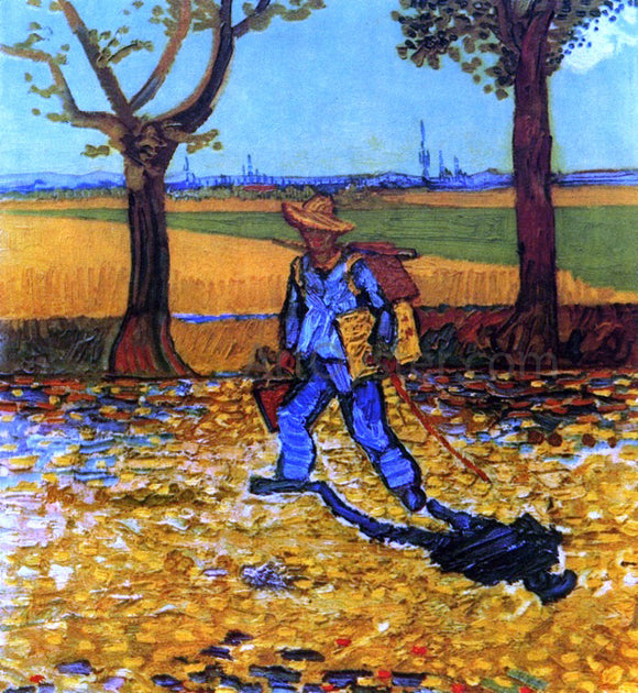  Vincent Van Gogh The Painter on His Way to Work - Canvas Art Print