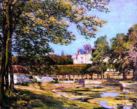  Alexander Jamieson The Palace At Fontainbleau - Canvas Art Print