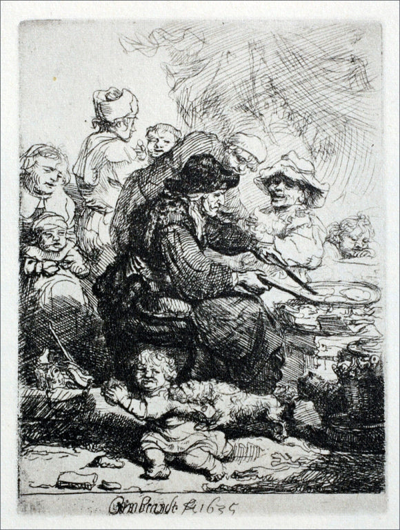  Rembrandt Van Rijn The Pancake Woman - Canvas Art Print
