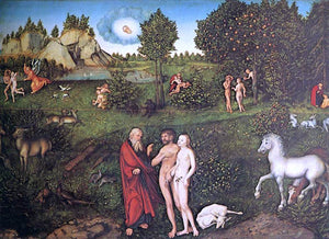  The Elder Lucas Cranach The Paradise - Canvas Art Print