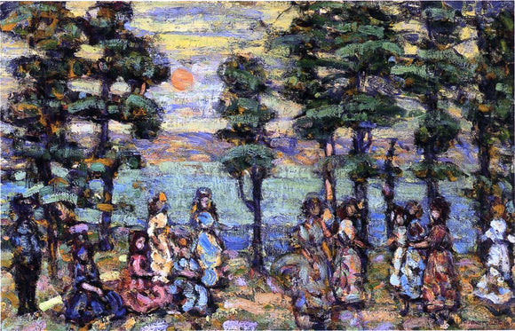  Maurice Prendergast The Park at Sunset - Canvas Art Print