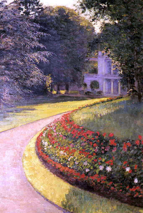  Gustave Caillebotte The Park at Yerres - Canvas Art Print