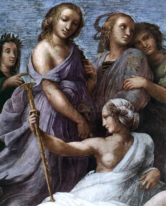  Raphael The Parnassus (detail 2) (Stanza della Segnatura) - Canvas Art Print