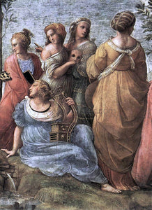  Raphael The Parnassus (detail 3) (Stanza della Segnatura) - Canvas Art Print