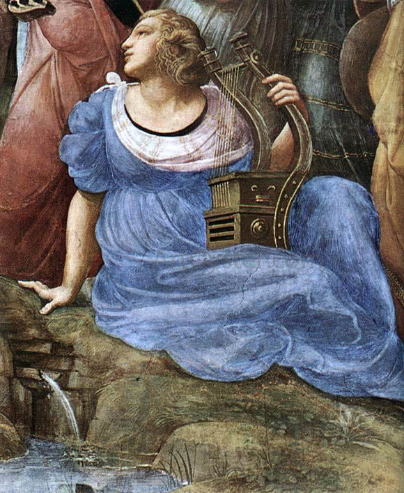  Raphael The Parnassus (detail 4) (Stanza della Segnatura) - Canvas Art Print