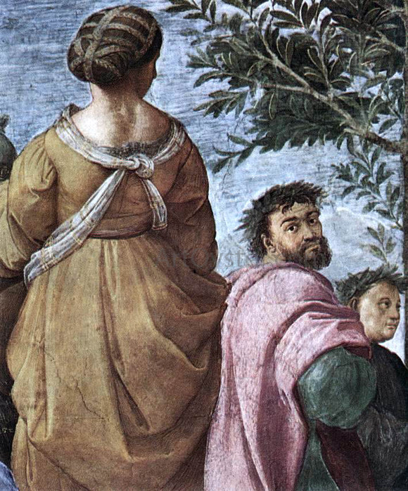  Raphael The Parnassus (detail 6) (Stanza della Segnatura) - Canvas Art Print