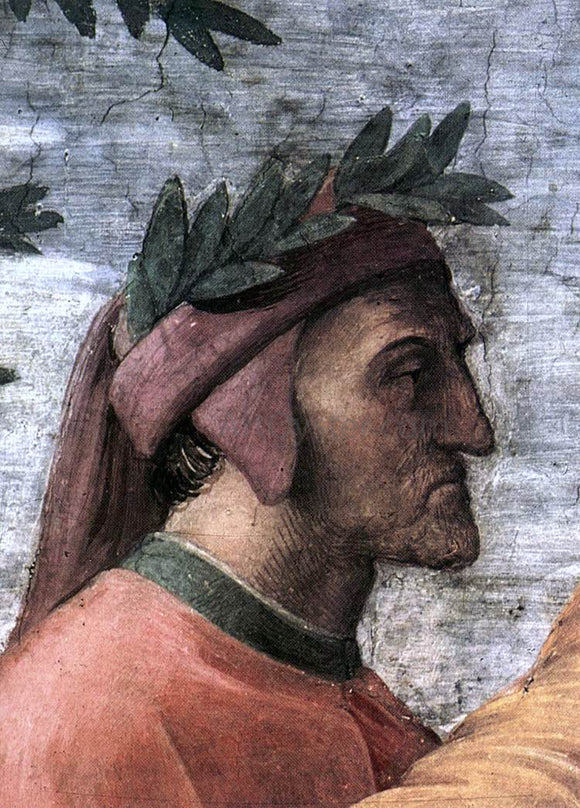  Raphael The Parnassus (detail 8) (Stanza della Segnatura) - Canvas Art Print