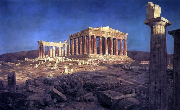 Frederic Edwin Church The Parthenon - Canvas Art Print