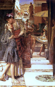  Sir Lawrence Alma-Tadema The Parting Kiss - Canvas Art Print