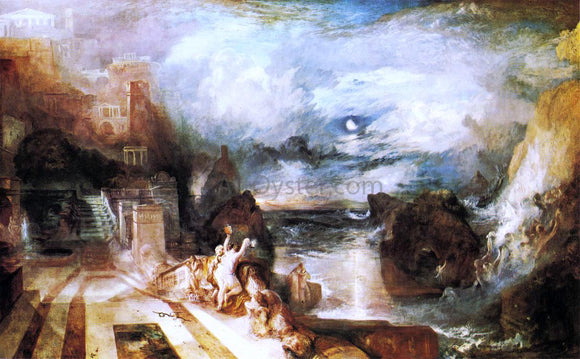  Joseph William Turner The Parting of Hero and Leander - from the Greek of Musaeus - Canvas Art Print