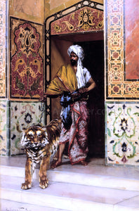  Rudolph Ernst The Pasha's Favourite Tiger - Canvas Art Print