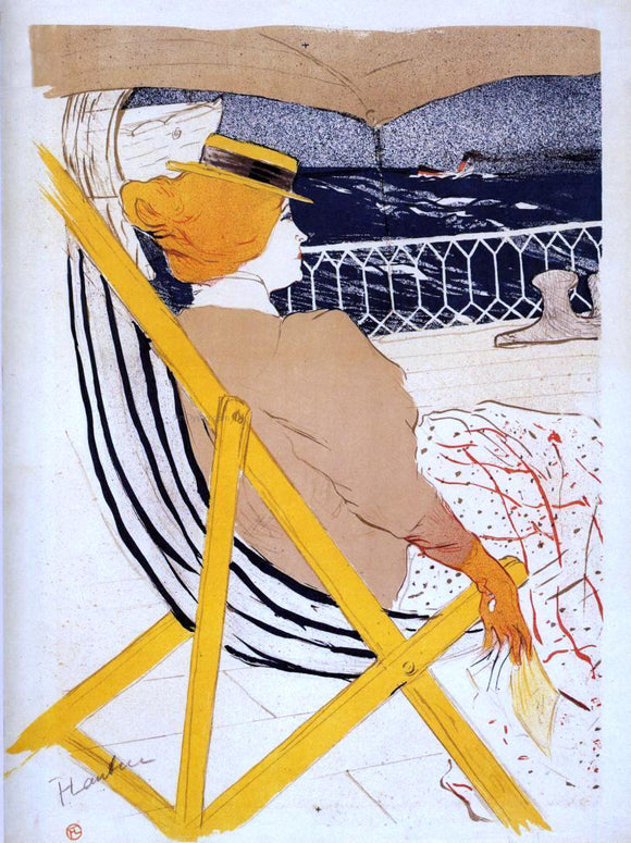  Henri De Toulouse-Lautrec The Passenger in Cabin 54 (also known as The Cruise) - Canvas Art Print