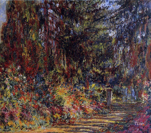  Claude Oscar Monet The Path at Giverny - Canvas Art Print