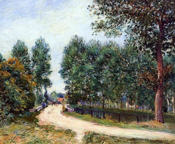  Alfred Sisley The Path from Saint-Mammes, Morning - Canvas Art Print