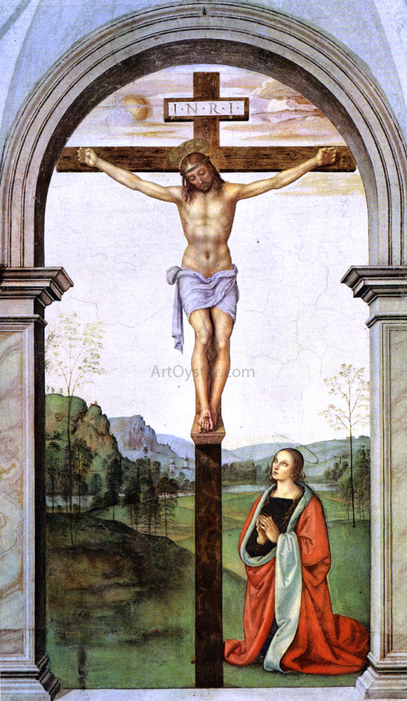  Pietro Perugino The Pazzi Crucifixion [detail of the Deposition] - Canvas Art Print