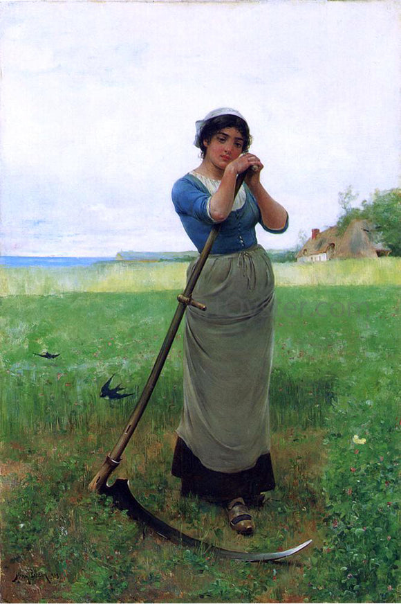  Henry Bacon The Peasant Girl - Canvas Art Print