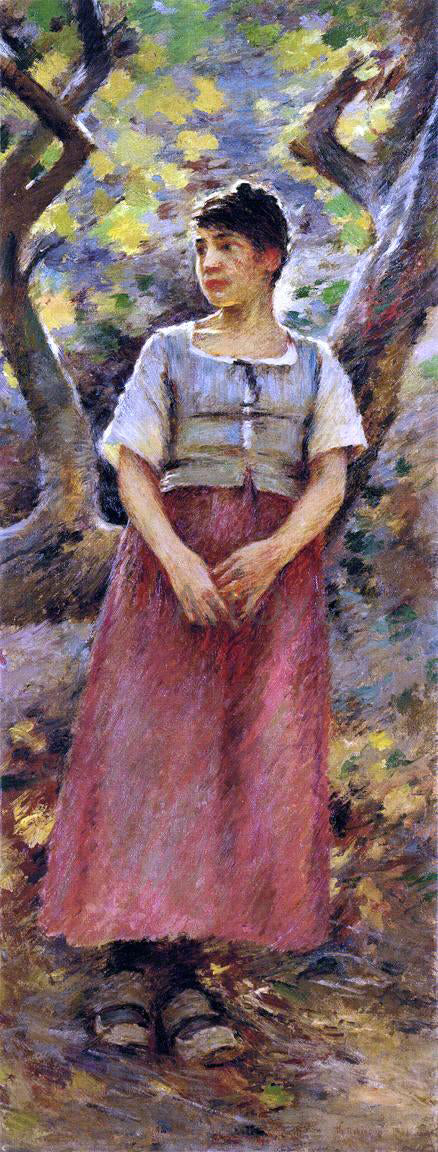  Theodore Robinson The Peasant Girl - Canvas Art Print