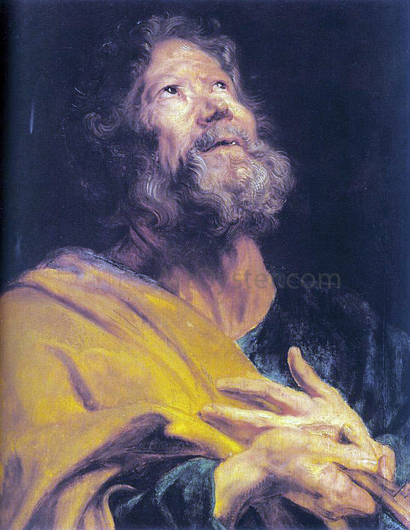  Sir Antony Van Dyck The Penitent Apostle Peter - Canvas Art Print