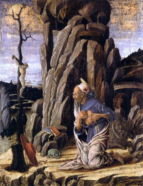  Marco Zoppo The Penitent St Jerome - Canvas Art Print