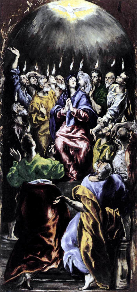  El Greco The Pentecost - Canvas Art Print