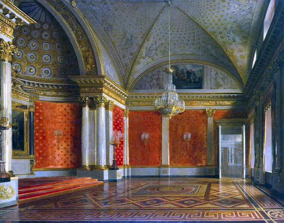  Sergey Konstantinovich Zaryanko The Peter's Room in the Winter Palace - Canvas Art Print