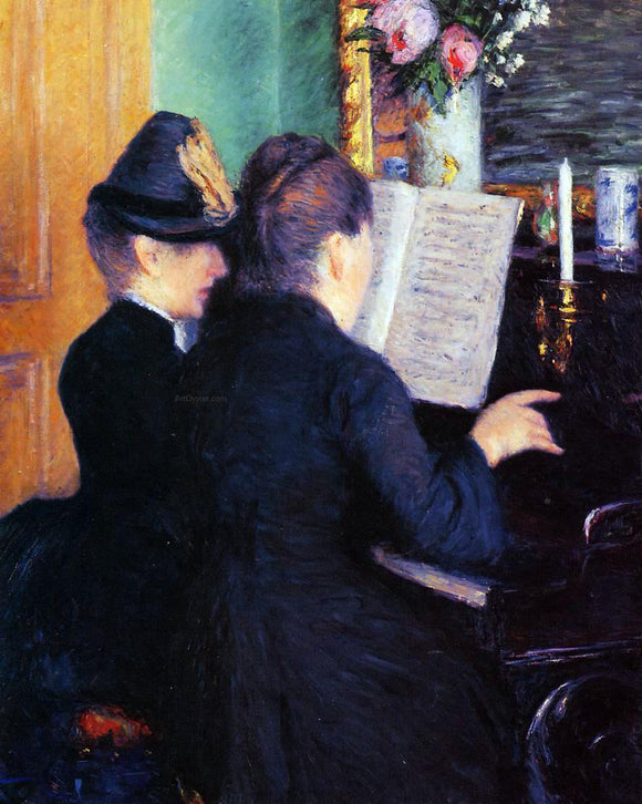  Gustave Caillebotte The Piano Lesson - Canvas Art Print