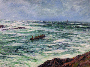  Henri Moret The Pilot, The Coast of Brittany - Canvas Art Print