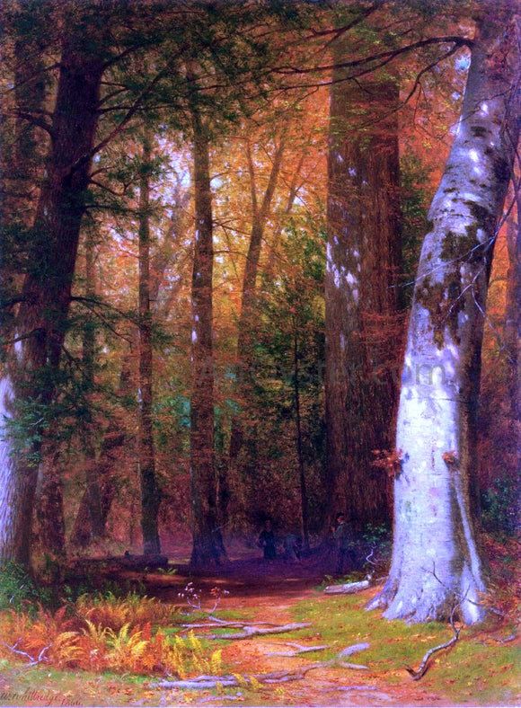  Thomas Worthington Whittredge The Pine Cone Gatherers - Canvas Art Print