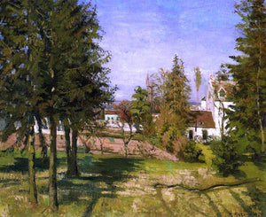  Camille Pissarro The Pine Trees of Louveciennes (also known as The Fir Trees of Louveciennes) - Canvas Art Print