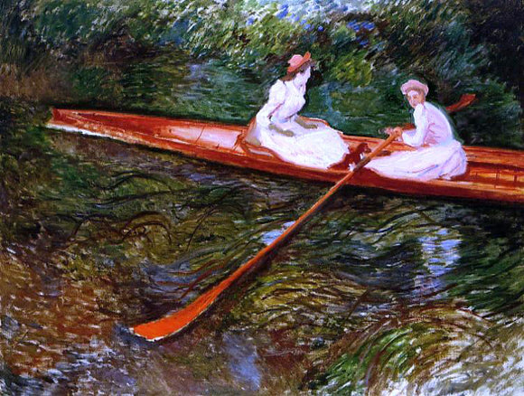  Claude Oscar Monet The Pink Skiff - Canvas Art Print