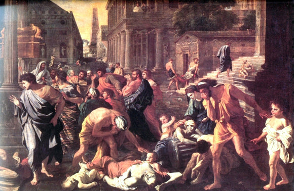  Nicolas Poussin The Plague of Ashdod - detail - Canvas Art Print