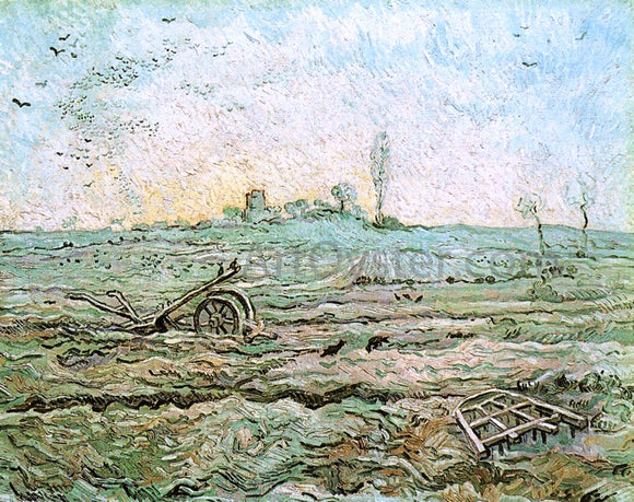  Vincent Van Gogh The Plough and the Harrow (after Millet) - Canvas Art Print