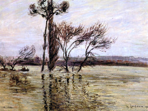  Gustave Loiseau The Pointe de L'Ile Under Water - Canvas Art Print