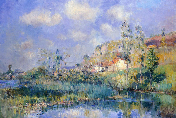  Albert Lebourg The Pond at Eysies - Canvas Art Print