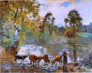  Camille Pissarro The Pond at Montfoucault - Canvas Art Print
