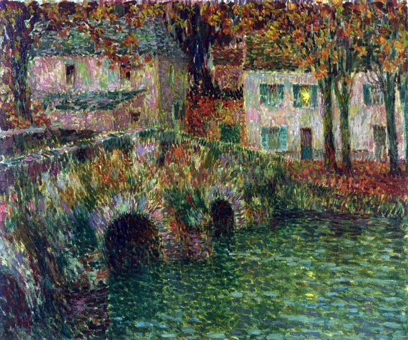  Henri Le Sidaner Pond de Pierre - Canvas Art Print
