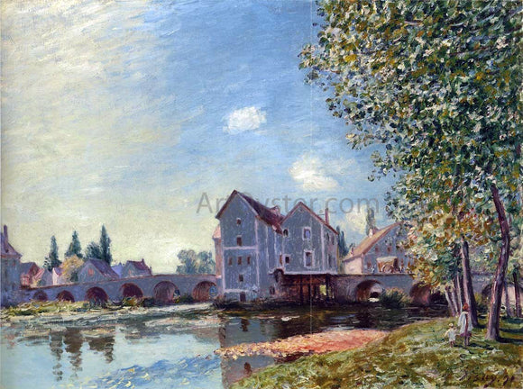  Alfred Sisley The Pont at Moret - Afternoon effect - Canvas Art Print