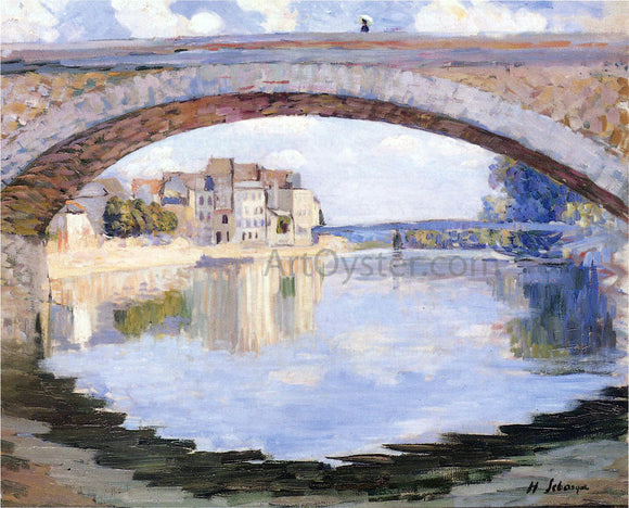  Henri Lebasque The Pont of the Marne at Lagny - Canvas Art Print