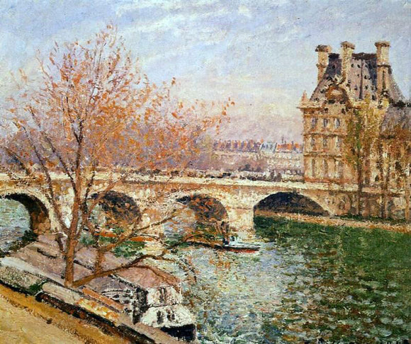  Camille Pissarro The Pont Royal and the Pavillion de Flore - Canvas Art Print
