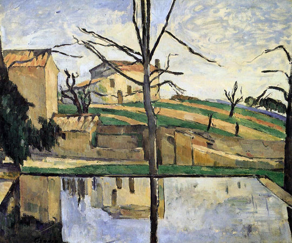  Paul Cezanne The Pool at Jas de Bouffan - Canvas Art Print
