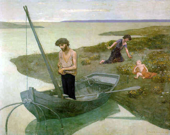 Pierre Puvis De Chavannes The Poor Fisherman - Canvas Art Print