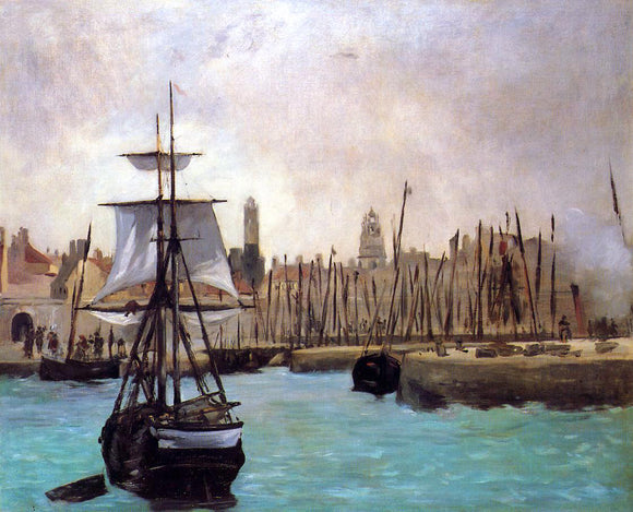  Edouard Manet The Port of Calais - Canvas Art Print