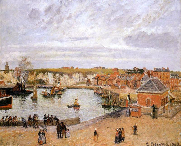  Camille Pissarro The Port of Dieppe - Canvas Art Print