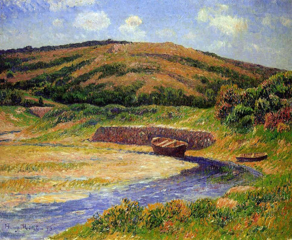  Henri Moret The Port of Guilly, Finistere - Canvas Art Print