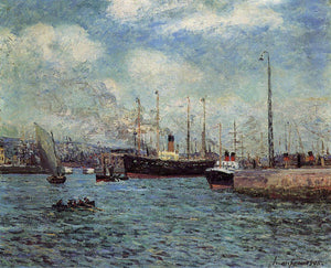  Maxime Maufra The Port of Havre - Canvas Art Print